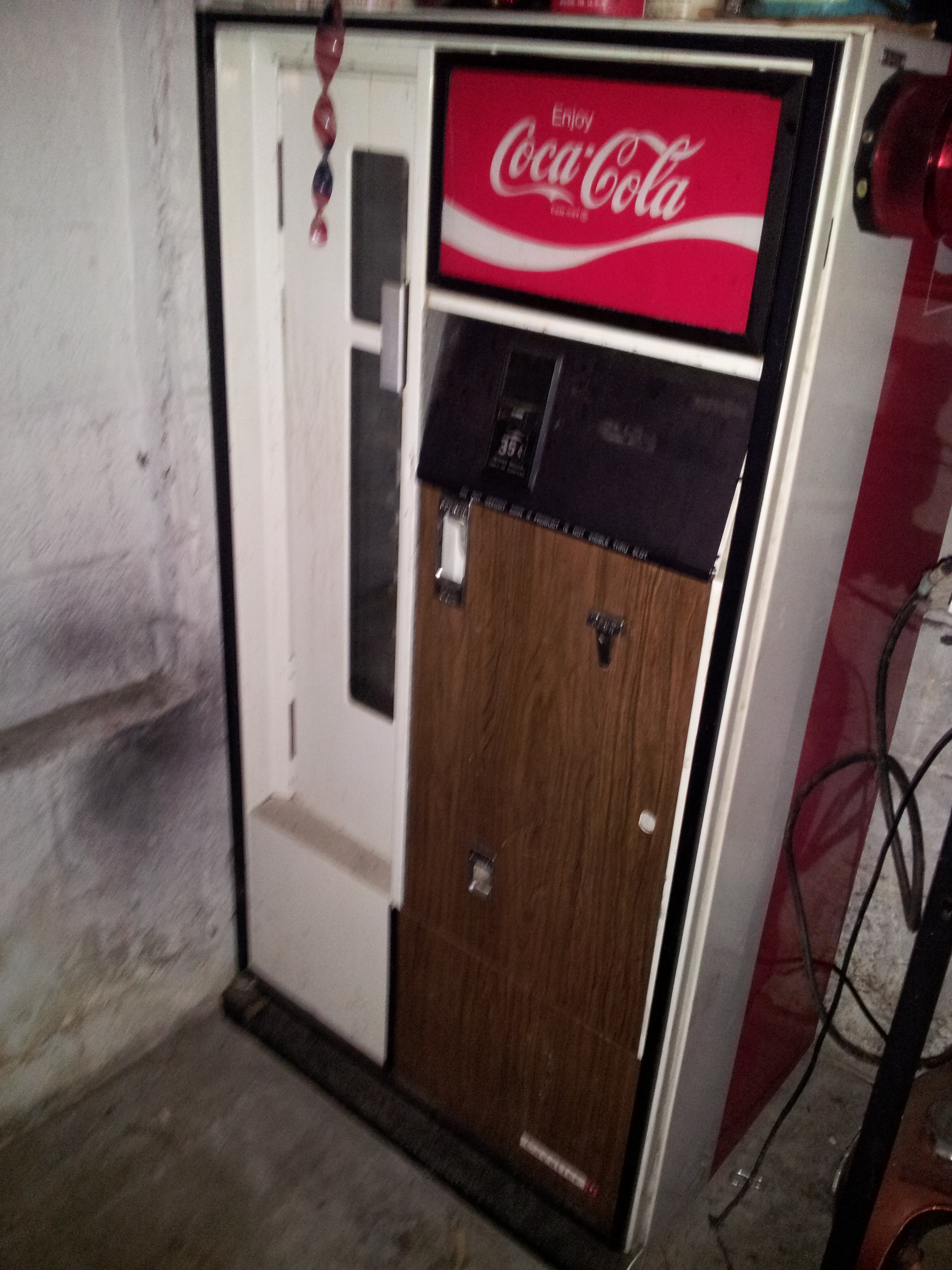 Vintage 1965 Coke Machine Cavalier Vending Side Door Dispenser
