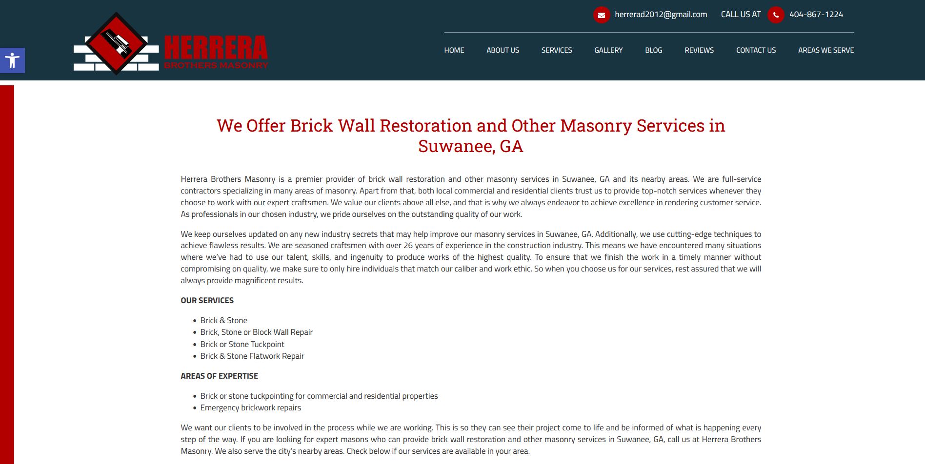 Top-Notch Brick Wall Restoration & Masonry Services Suwanee GA