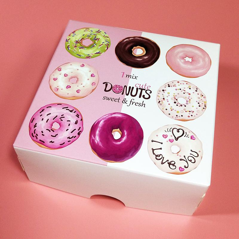 Get Custom Printed Donut Packaging Boxes at OXO Packaging