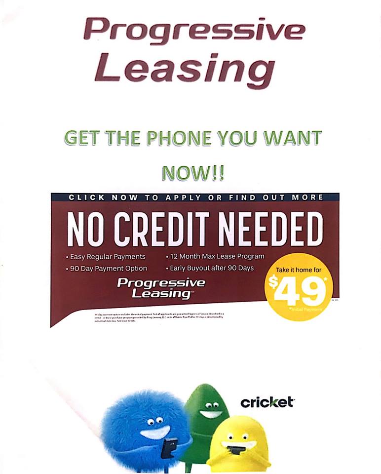Progressive leasing @cricket wireless southfield