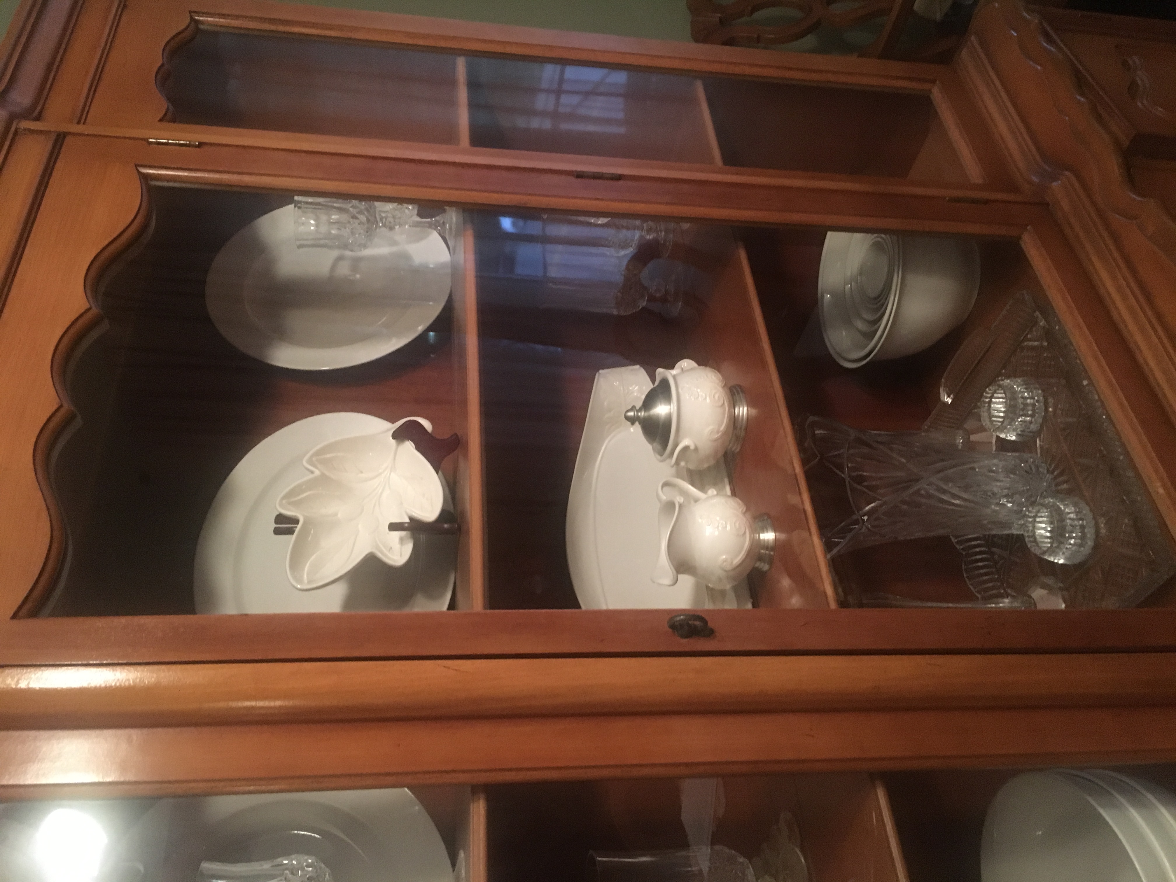 French country buffet , china cabinet and chairs