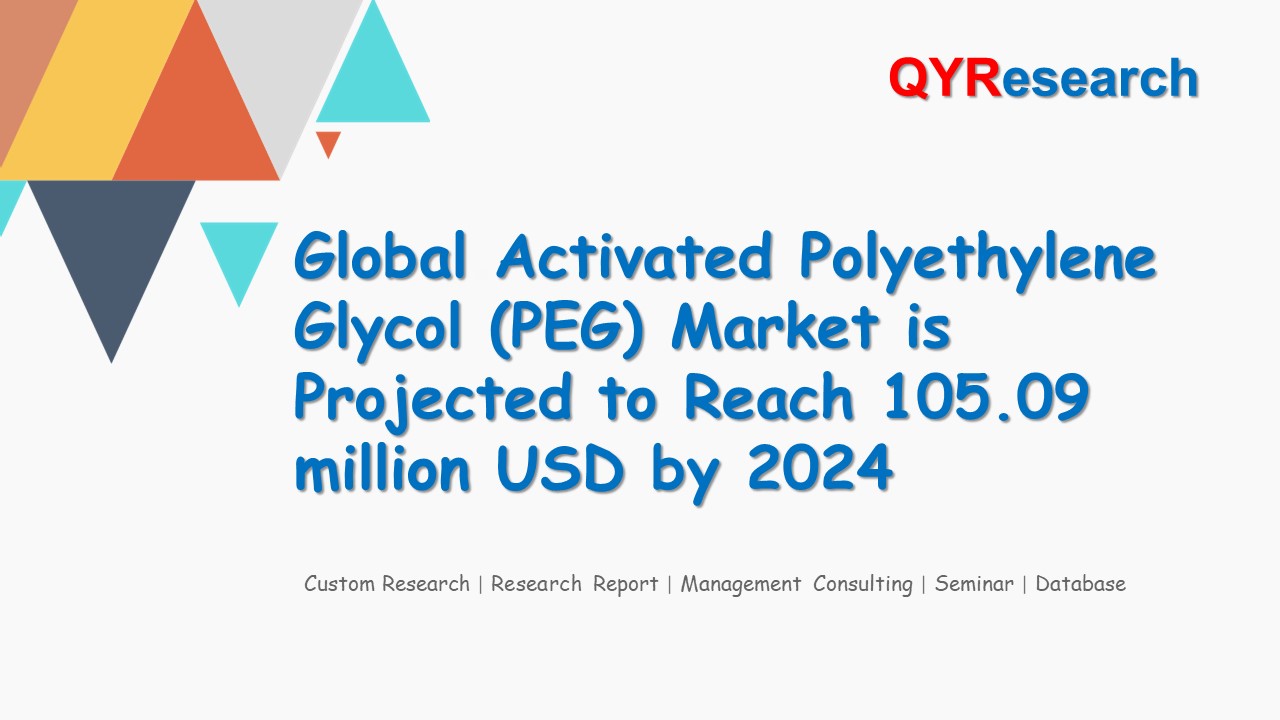 Global Activated Polyethylene Glycol (PEG) Market is Projected to Reach 105.09 million USD by 2024
