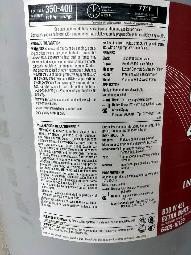 12 Gallons of Sherwin Williams ProMar 400 Interior Latex Paint at $10 a gallon