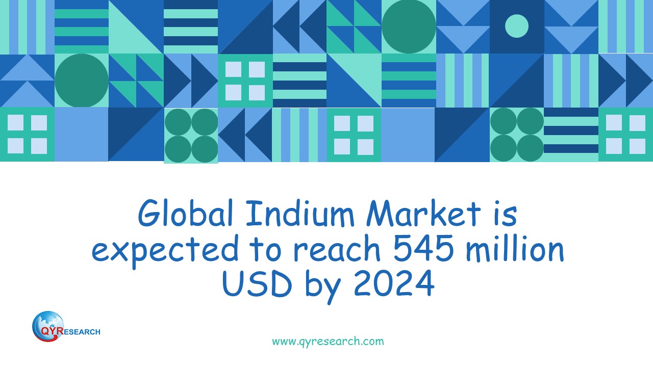 Global Indium Market is expected to reach 545 million USD by 2024