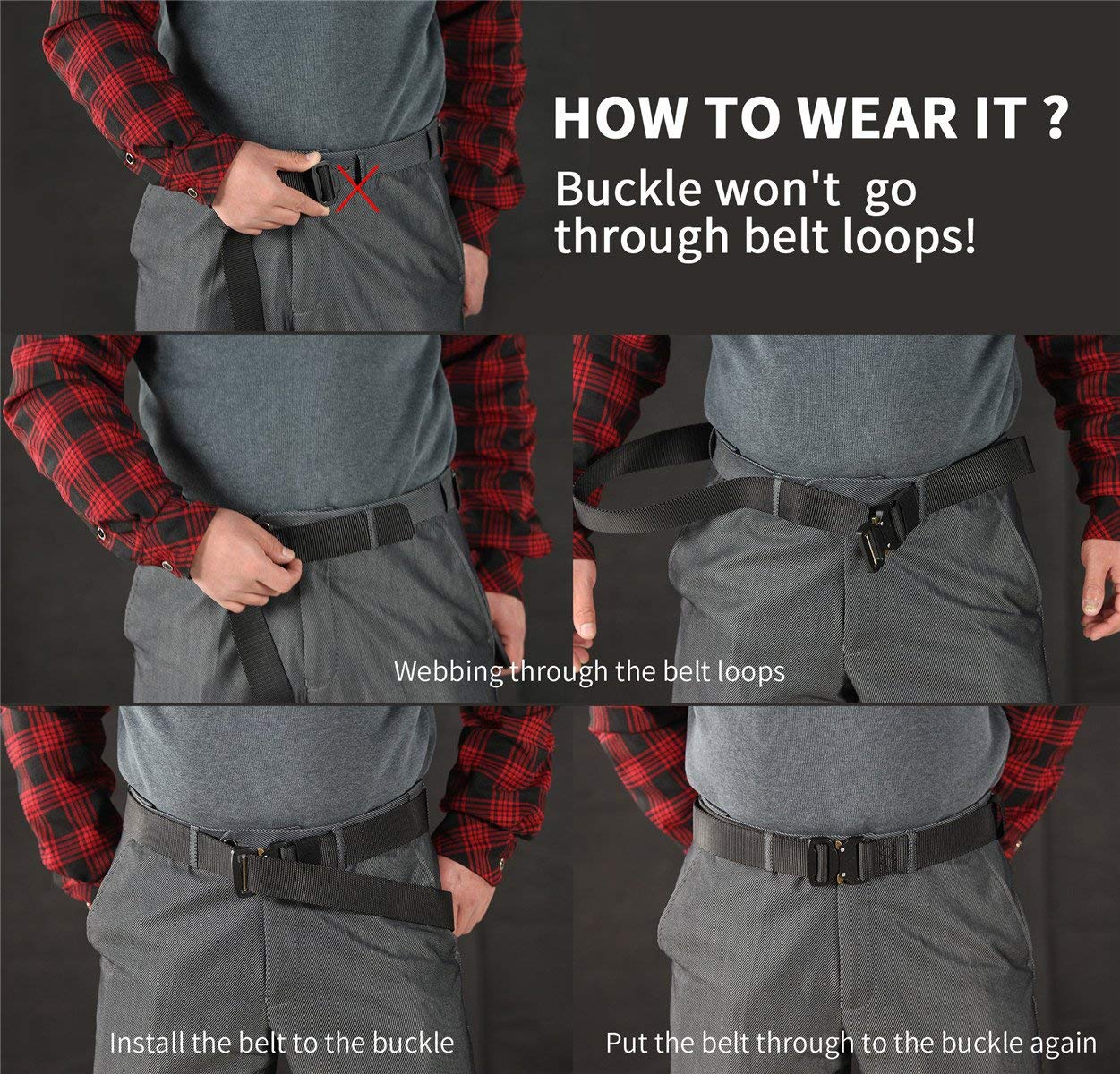 Refinemmee Battle Tactical Riggers Belt