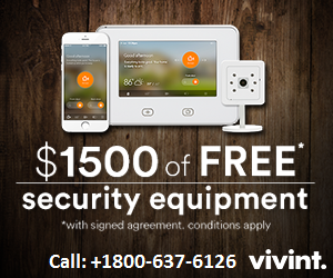 VIVINT HOME SECURITY 1800-637-6126 FREE EQUIPMENTS WORTH $1500