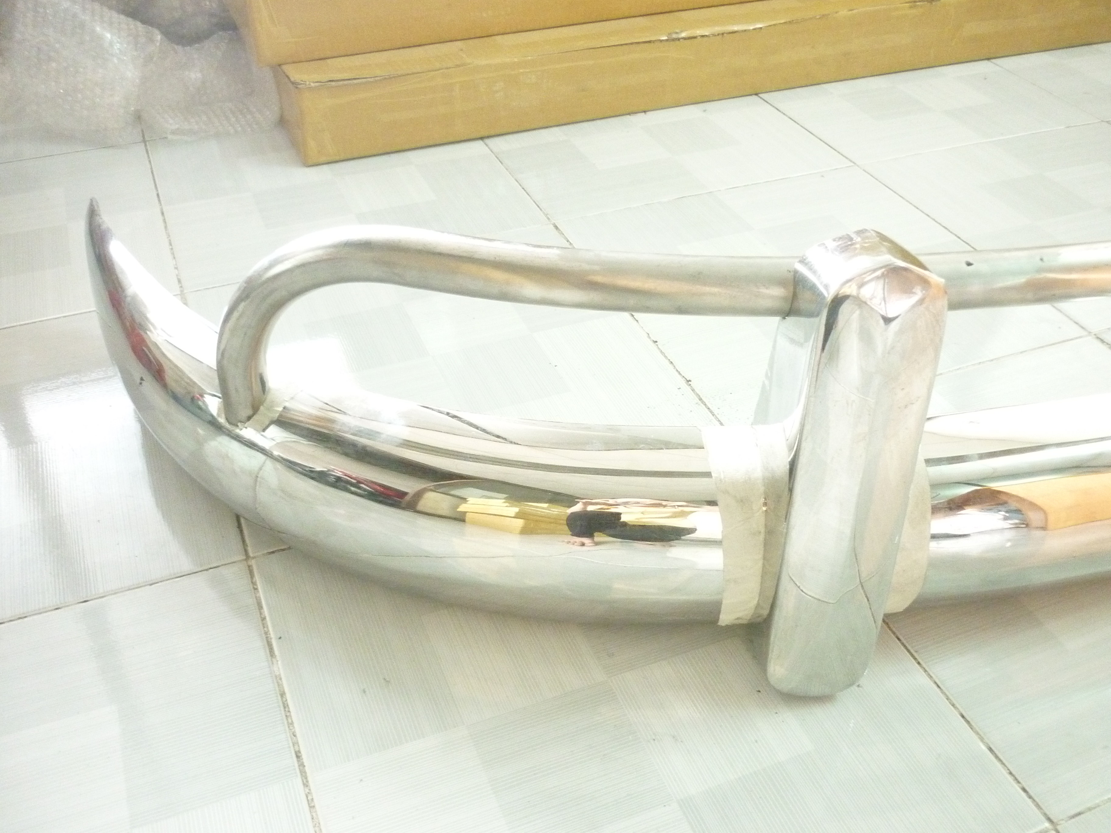 Volkswagen Bus Type 1 US Bumper in Stainless Steel
