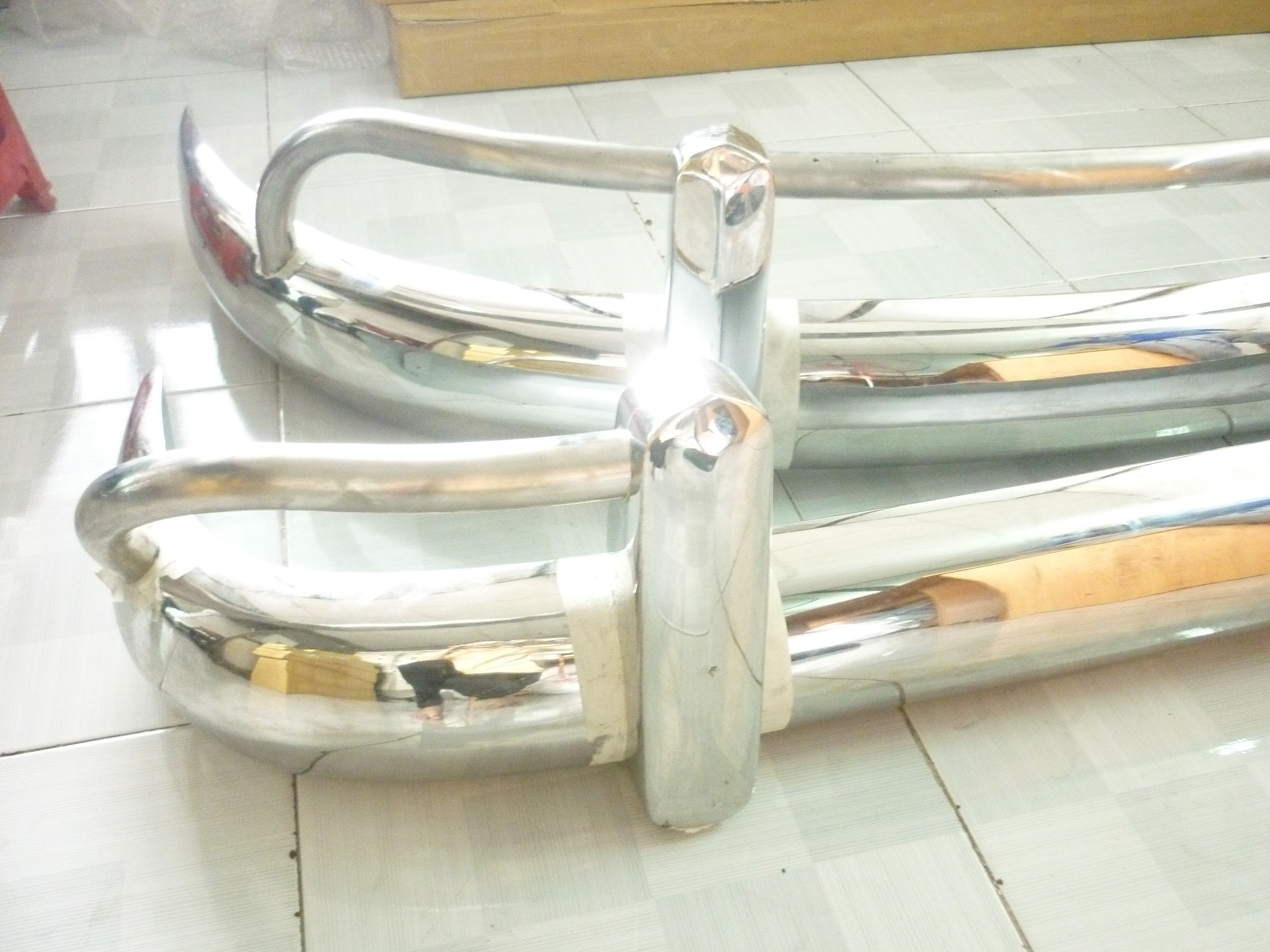 Volkswagen Bus Type 1 US Bumper in Stainless Steel