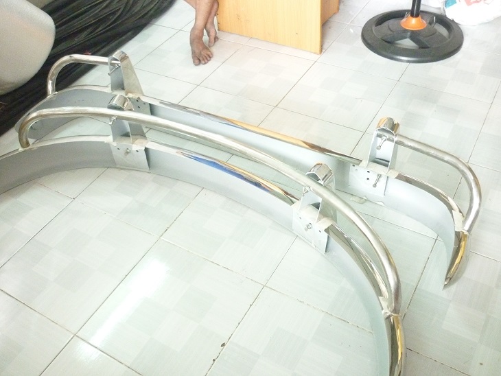 Volkswagen Bus Type 1 US Bumper in Stainless Steel