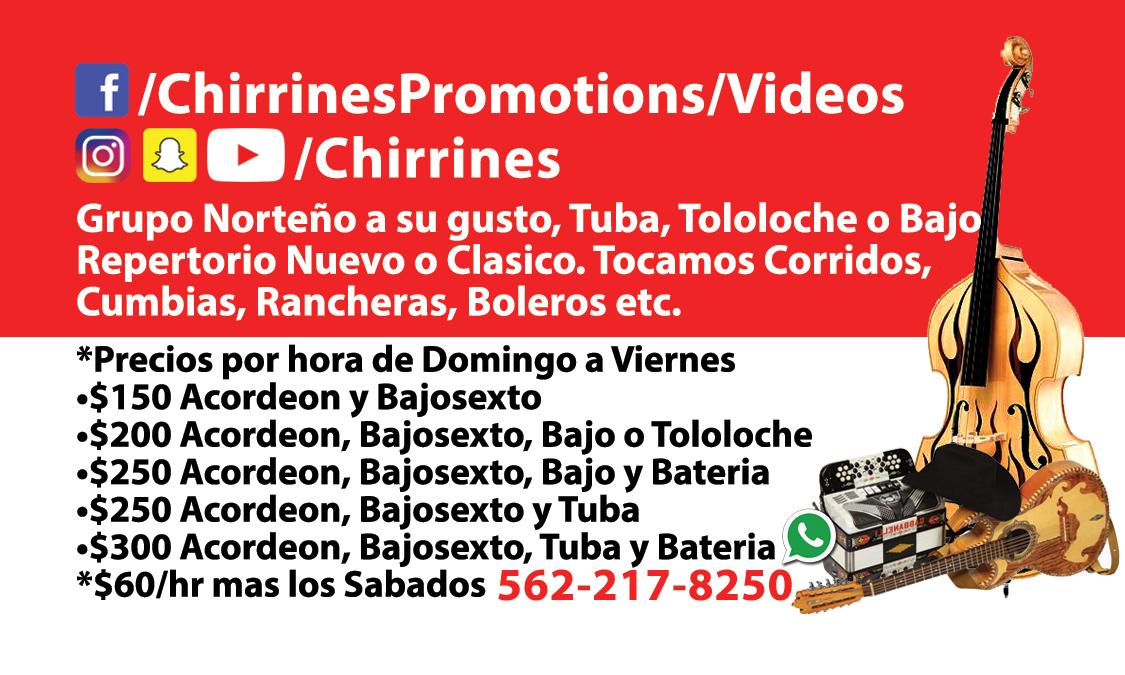 Grupo Norteno Bands Chirrines