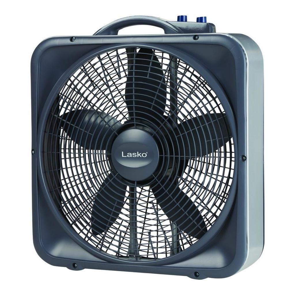 Lasko Weather-Shield Select 20 in. 3-Speed Box Fan with Thermostat