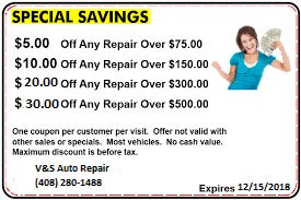 Automotive Service Savings Coupon