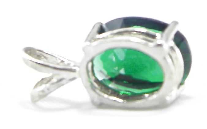 New Gaia Stone Hand Made Faceted Pendant with Sterling Silver Bail