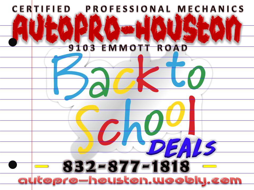 Certified Mechanics at AutoPRO-Houston 9103 Emmott Rd. 77040 Does it All for Less