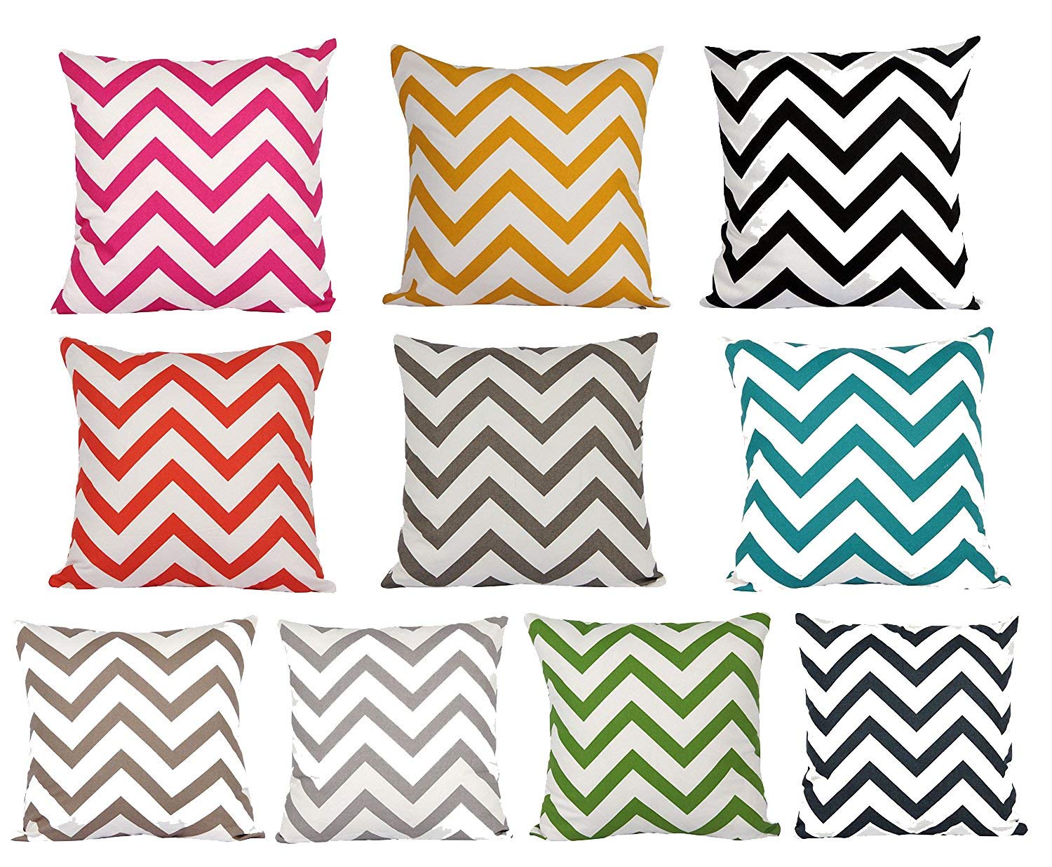 Decorative Pillow Case Thick Canvas Pillowcase Cushion Cover with Invisible Zipper 1pc