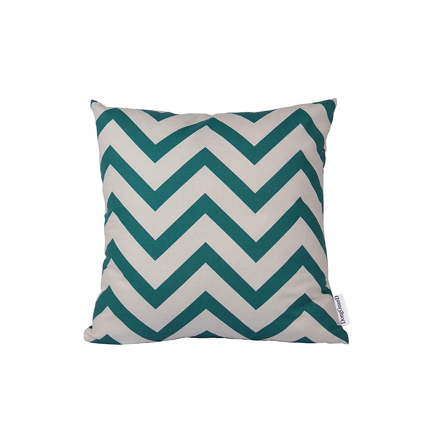 Decorative Pillow Case Thick Canvas Pillowcase Cushion Cover with Invisible Zipper 1pc