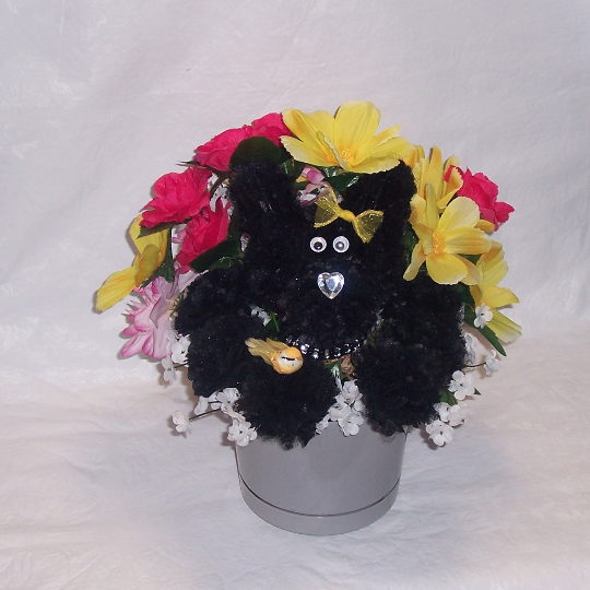 Spring Scented Carnation dog Arrangement/ Handmade