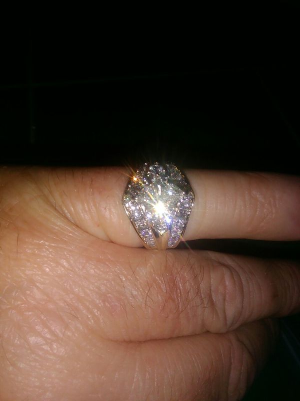14 kt gold set in Platinum 1/and half carats