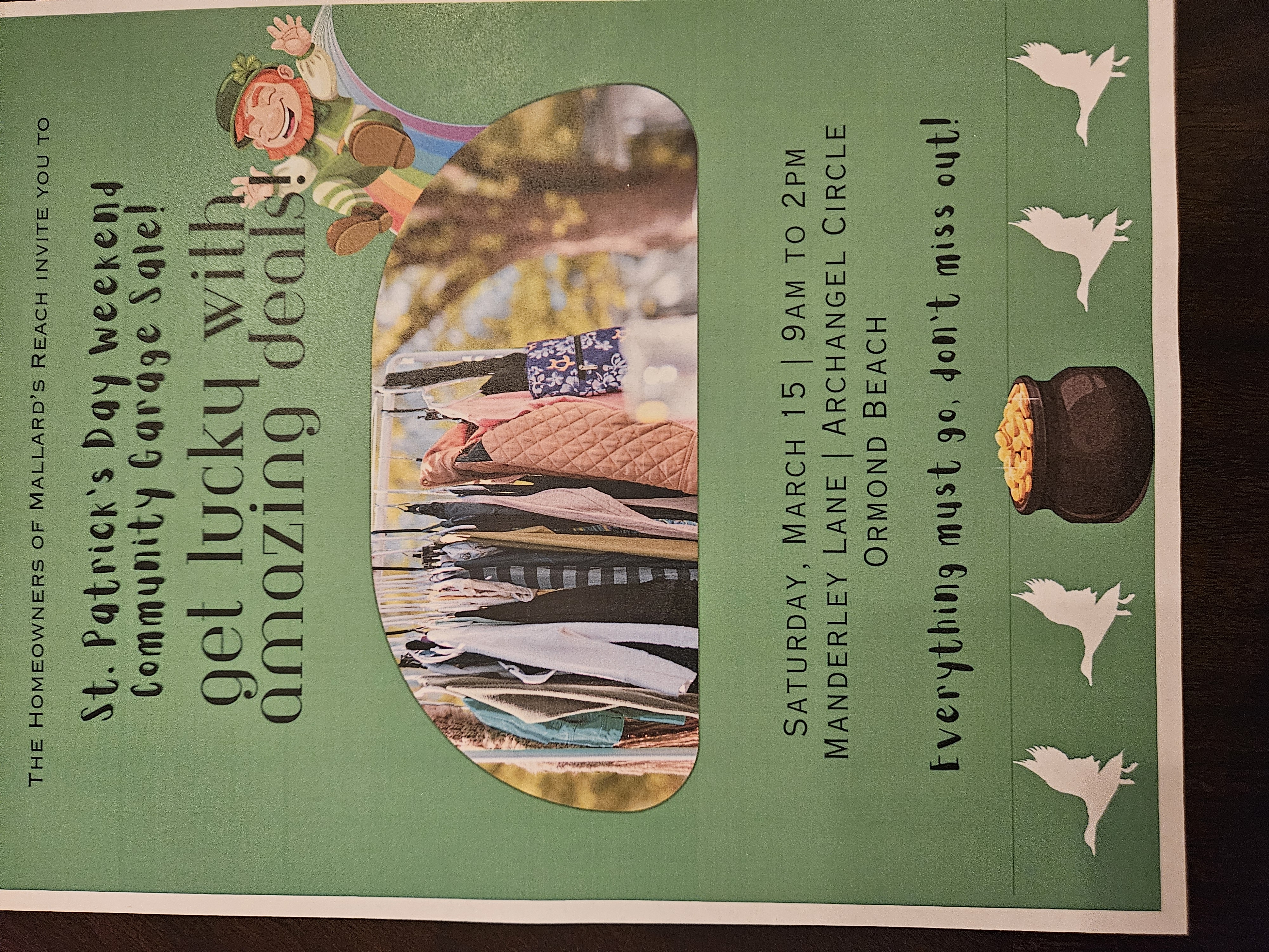 Mallards Reach HOA Community Garage Sale- Ormond Beach