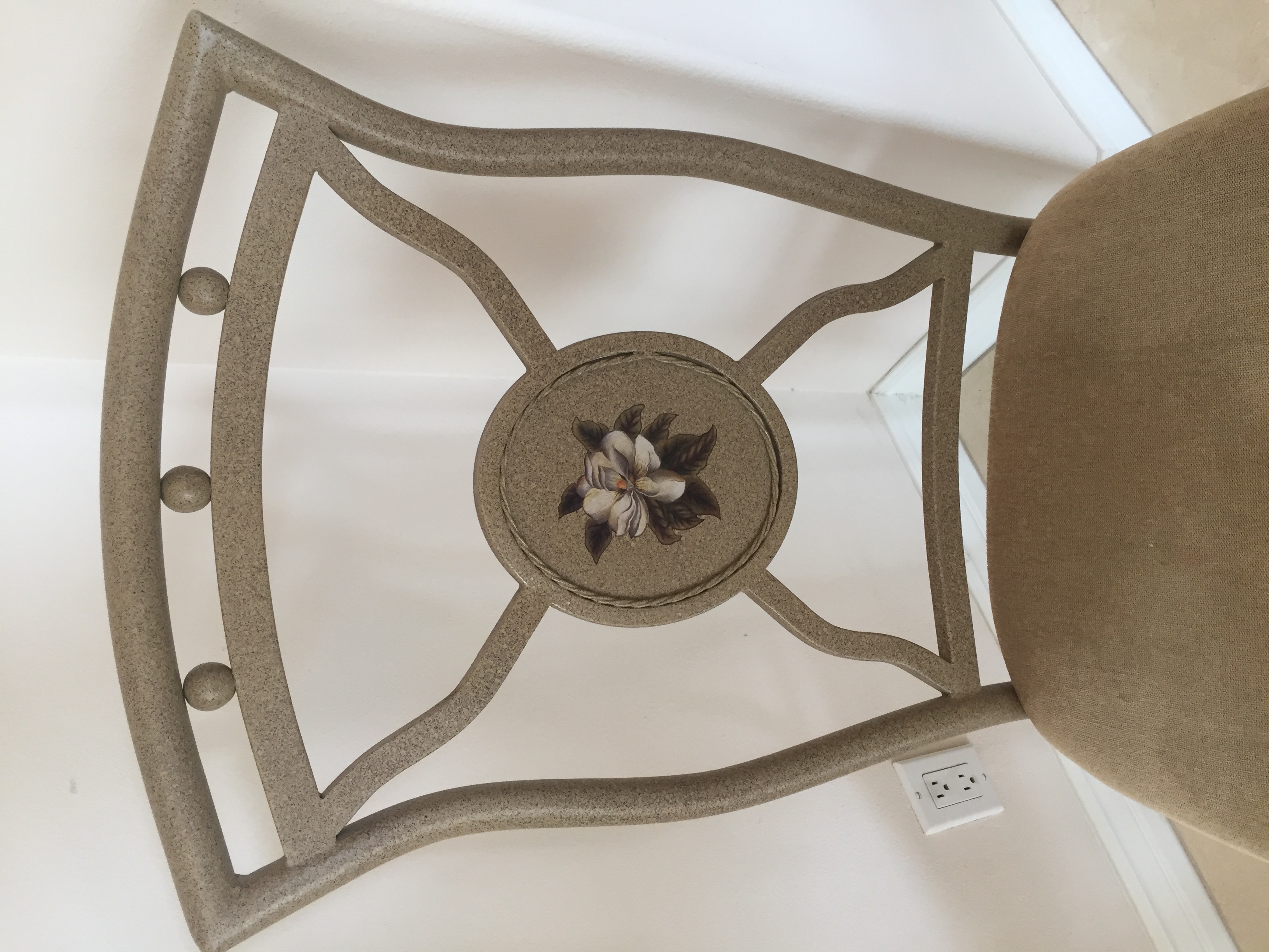 GLASS TOP METAL DINETTE SET - Great Condition!!