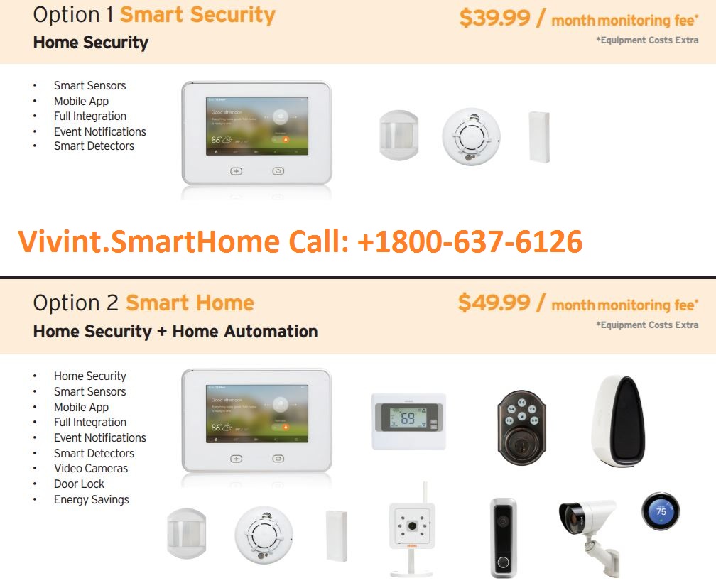 TOP OFFERS BY VIVINT HOME SECURITY 1800-637-6126
