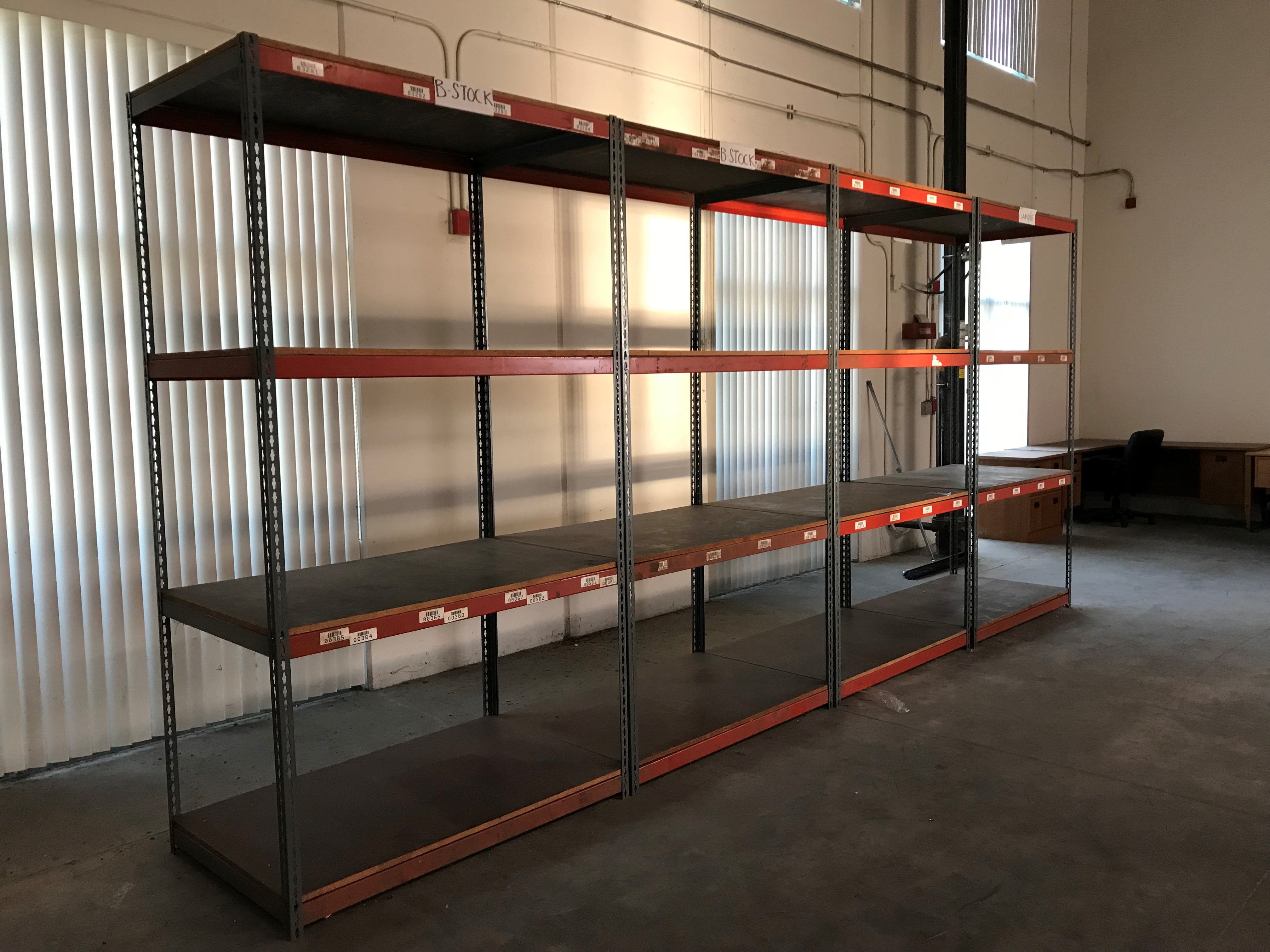 WAREHOUSE CLOSING  NEED TO SELL LARGE AMOUNT OF USED RACKS-ORANGE COUNTY