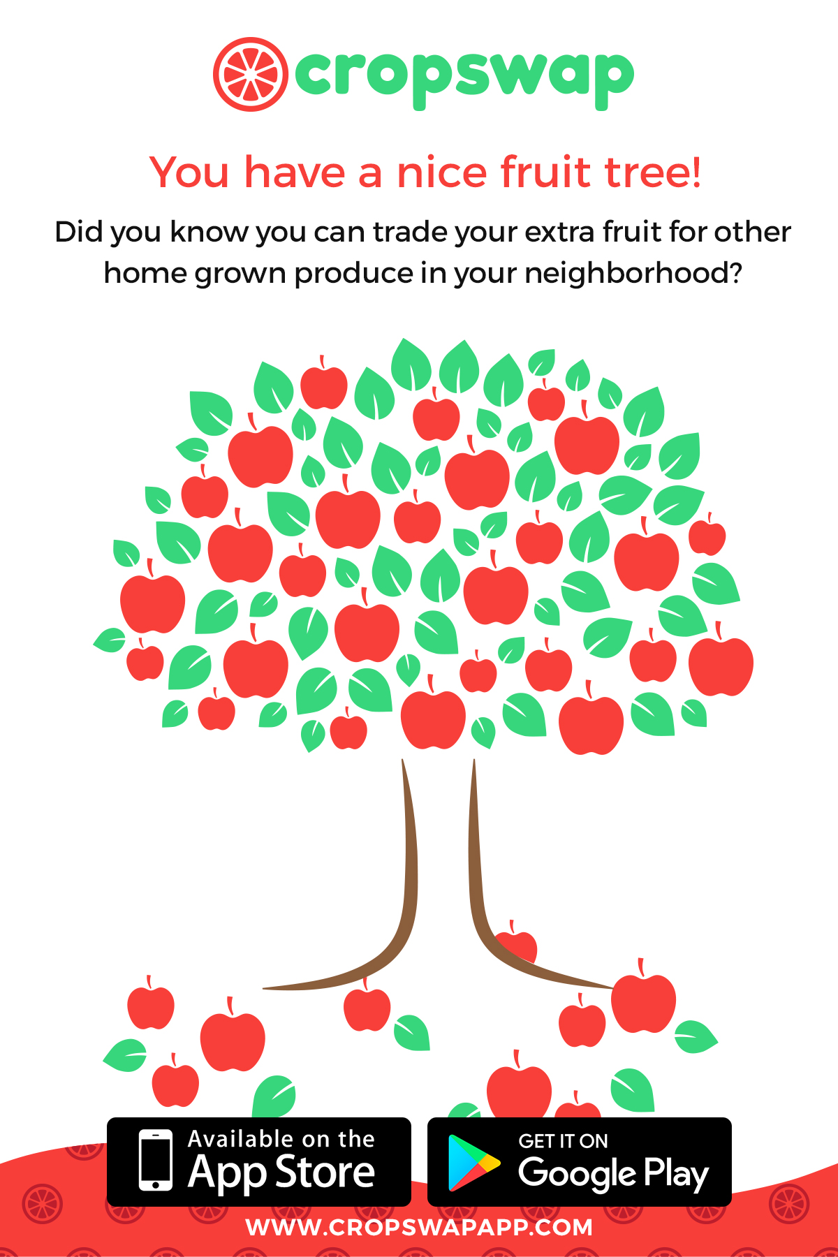 Cropswap new app. buy, sell and trade locally grown food