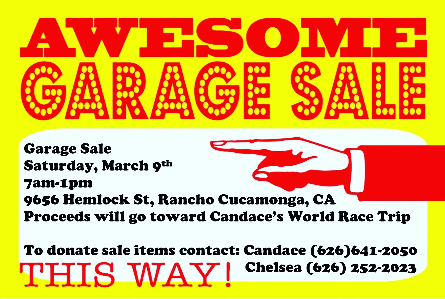Pennysaver Candace S Garage Sale Mission Trip Fundraiser In San