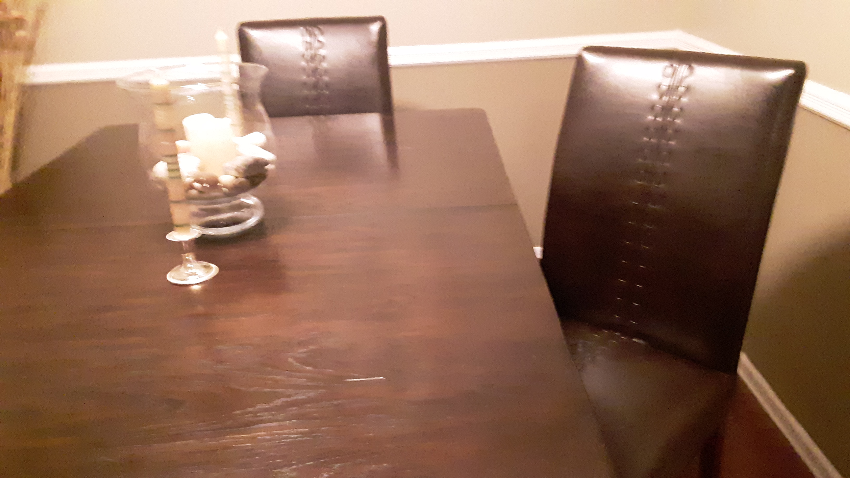 Dinette Table - Brown Wood w/leaf