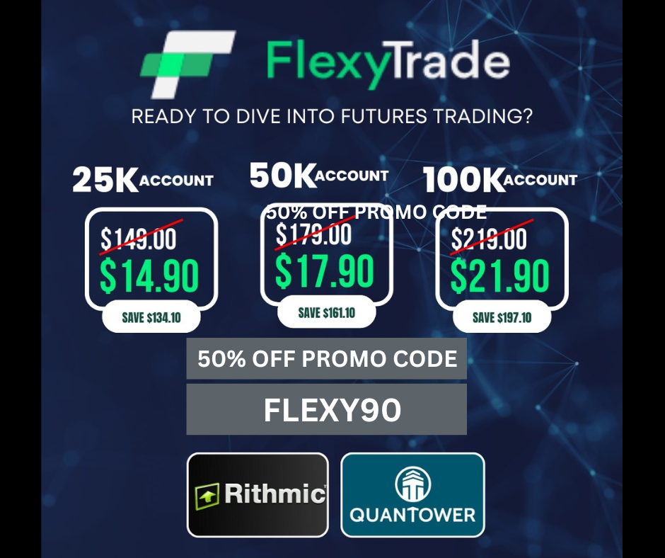 50% Off for All Accounts, Flexy Trade Coupon Promo Code 2024