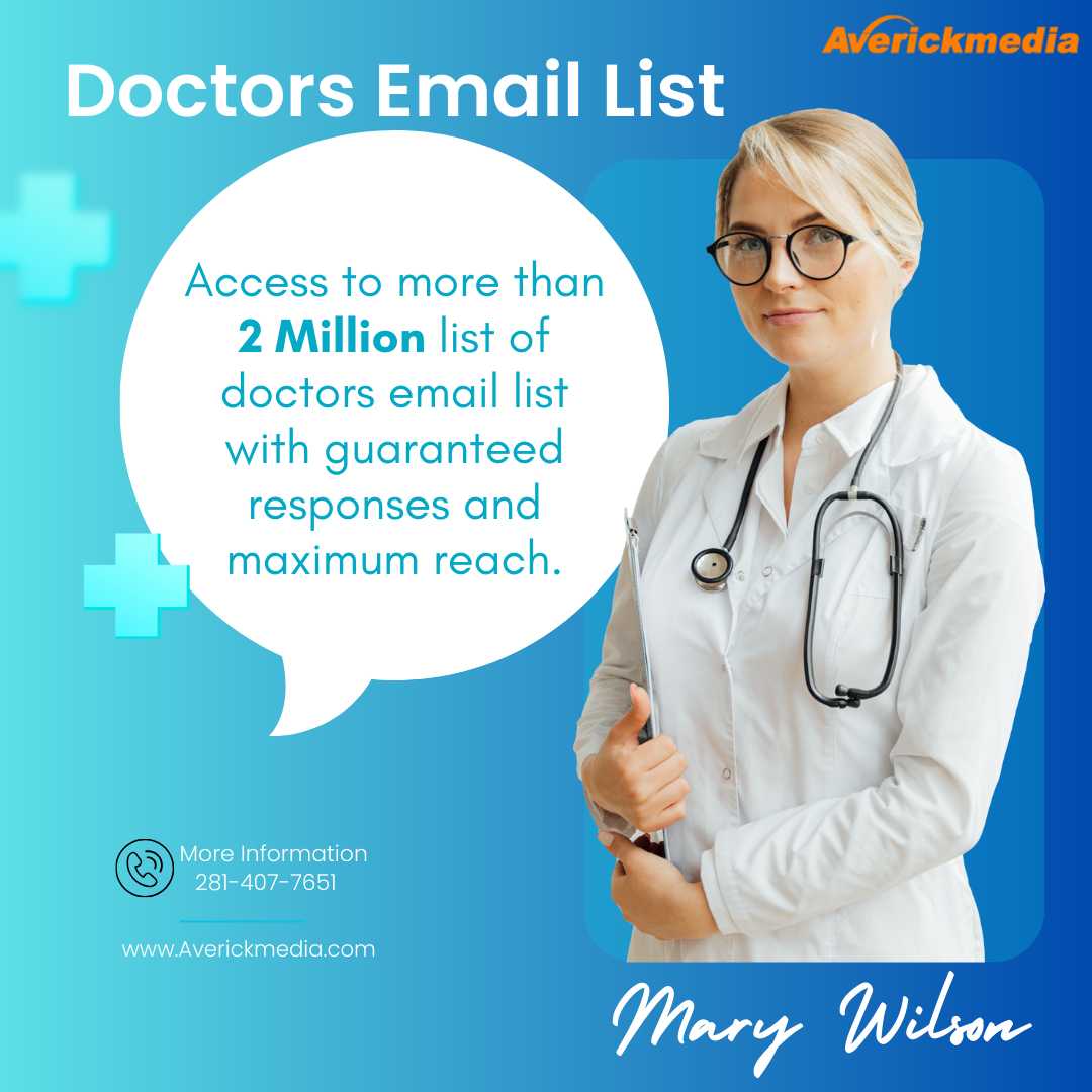 Get access to Top Verified Doctors email list - Averickmedia