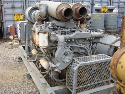 RUDOX GENERATOR SET 400KW 277/480 VOLTS, TWIN DETROIT, V12