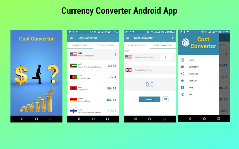 Currency Converter Android App Source Code - Android Currency Converter Application