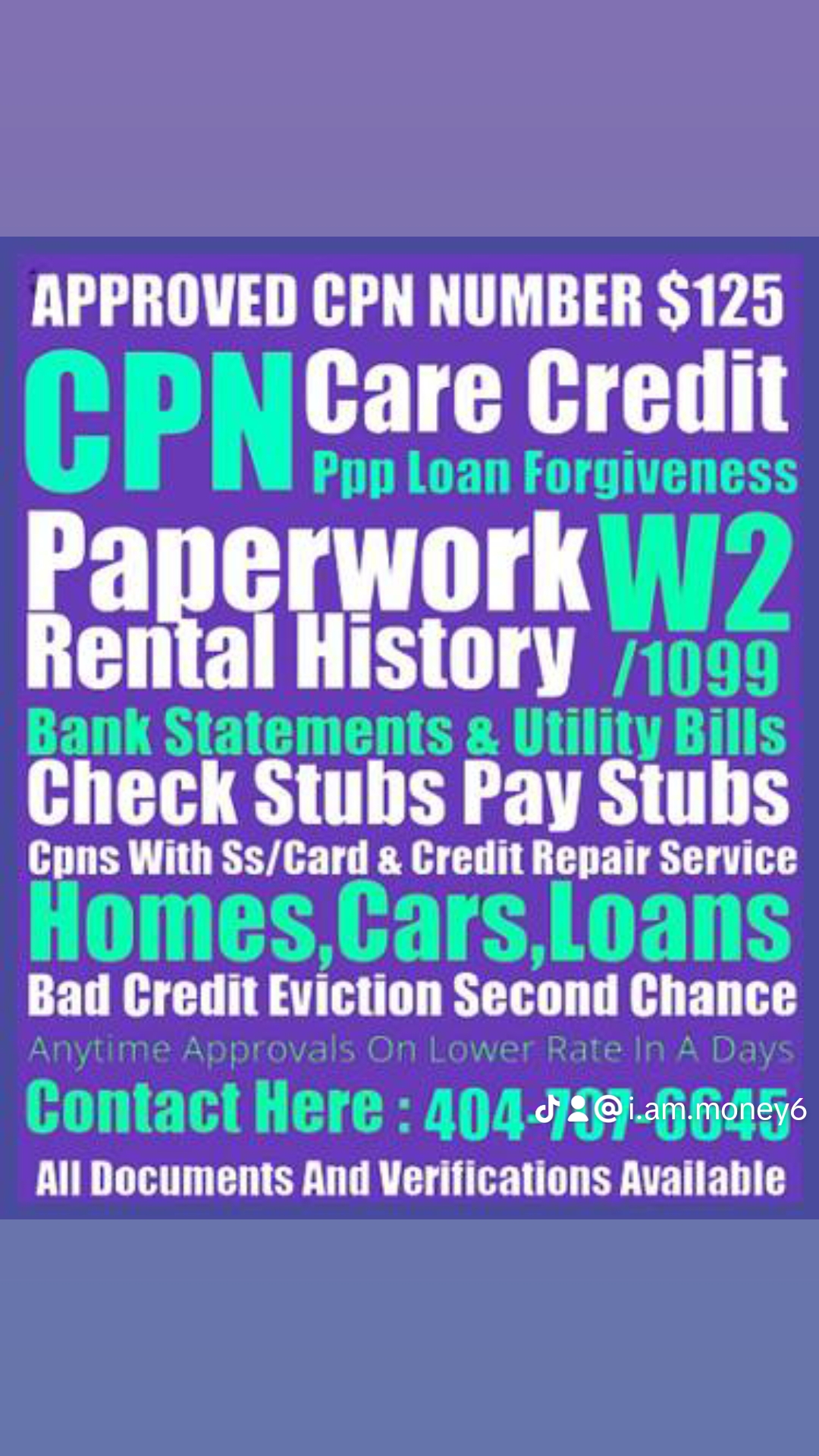 404-707-6645 CRAIGSLIST.COM CRAIGSLIST.ORG $125 SAME DAY CPN NUMBER NUMBERS