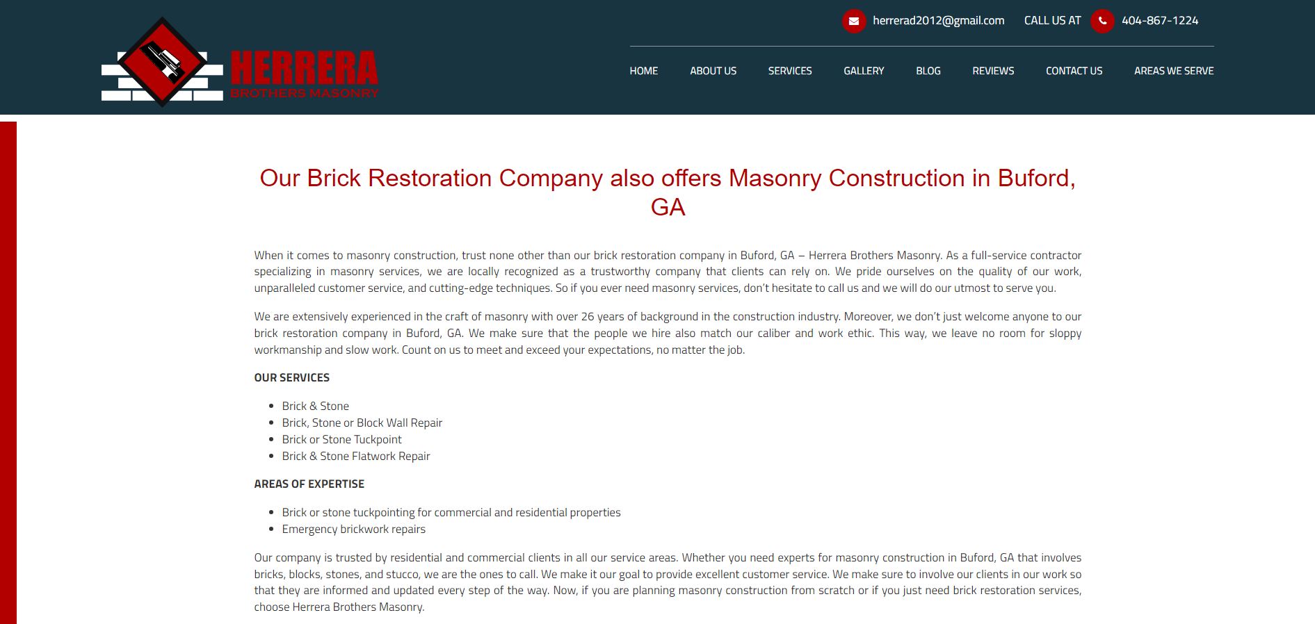 Brick Restoration & Concrete Block Serviecs Winder GA