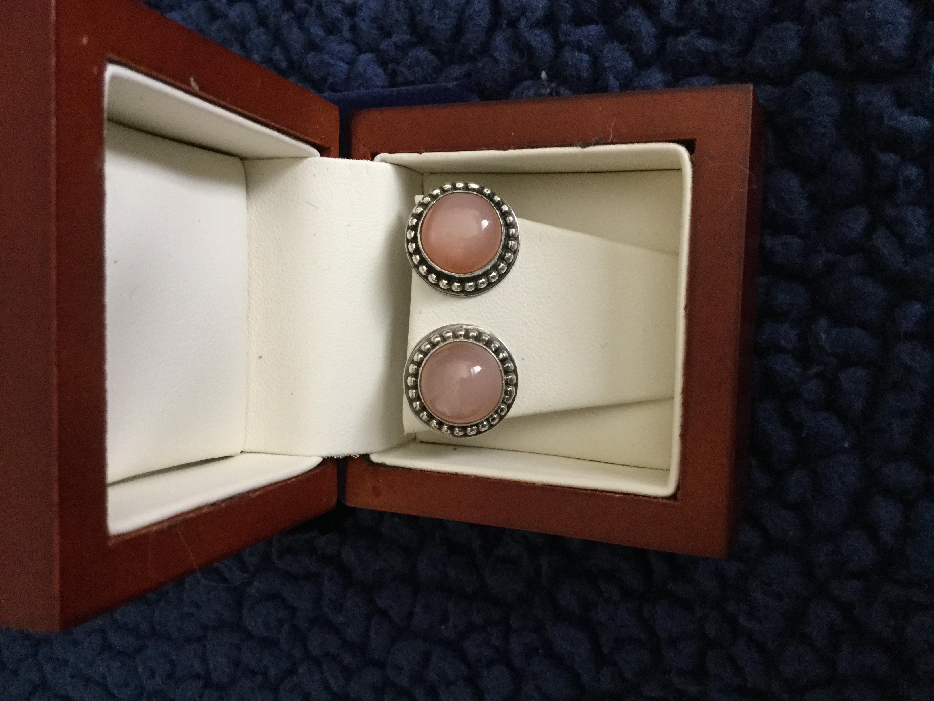Moonstone stud earrings
