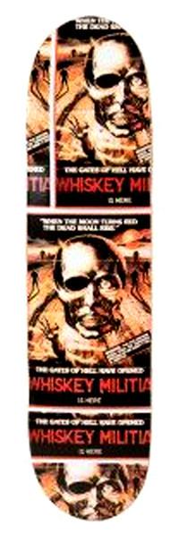 WHISKEY MILITIA THE GATES PRO SKATEBOARD DECK