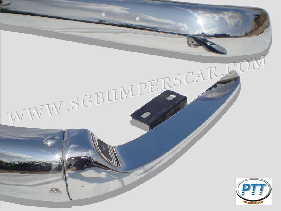 Volkswagen Bus Type 2 Early Bay Bumper 1968-1972 in Stainless steel