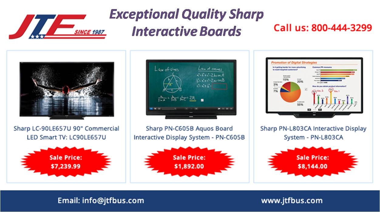Buy Exceptional Quality Sharp Interactive Boards - Jtfbus.com