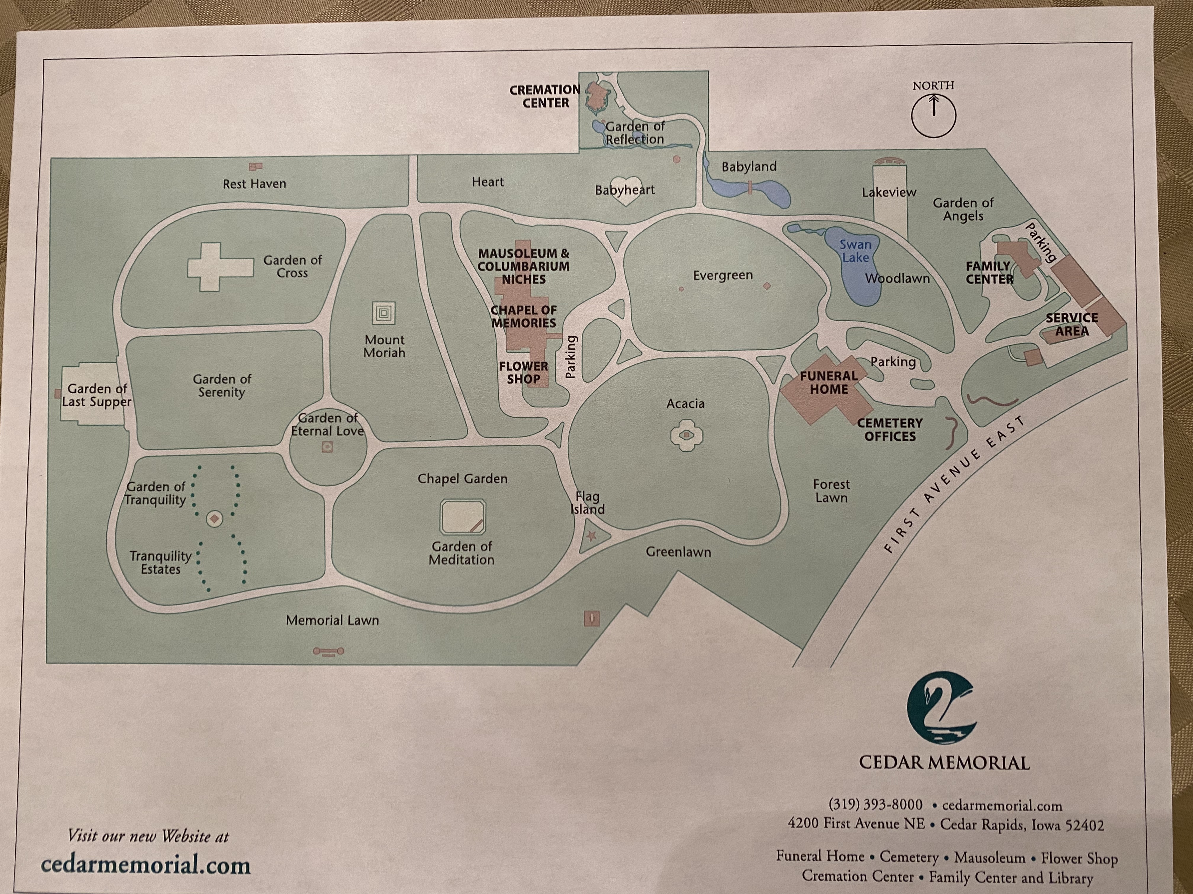 Cedar Memorial Cemetery Double Depth Plot For Two In Beautiful Garden Of Tranquility
