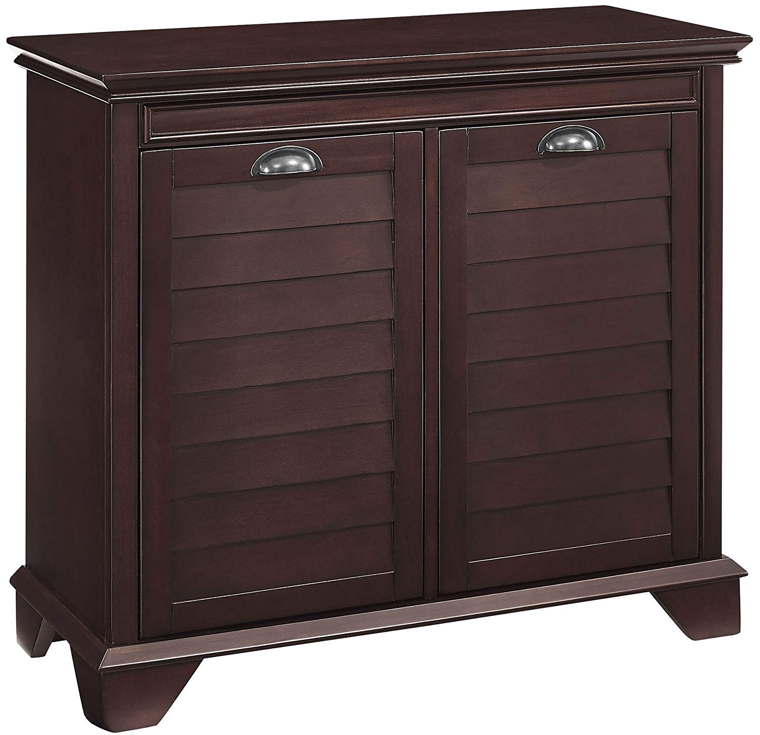 Crosley Furniture Lydia Two-Compartment Linen Hamper - Espresso