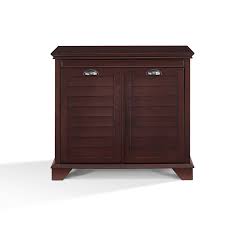 Crosley Furniture Lydia Two-Compartment Linen Hamper - Espresso