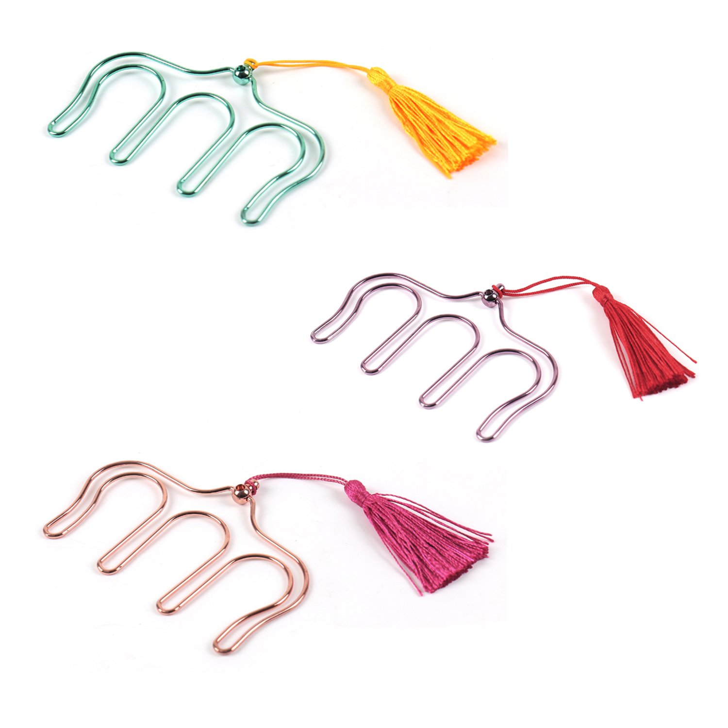 30% OFF Skeleton Clip Hollow Book Clip Flipklip Book Mark With Decorative Fassels