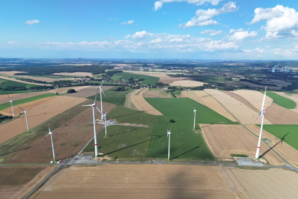 Commissioning of the German wind farm Mittelherwigsdorf