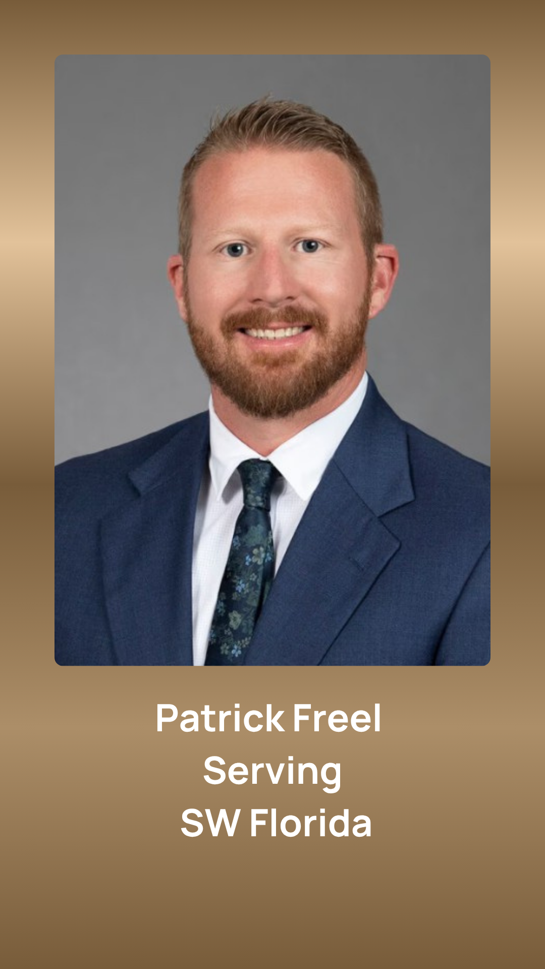 Patrick Freel, serving SW Florida
