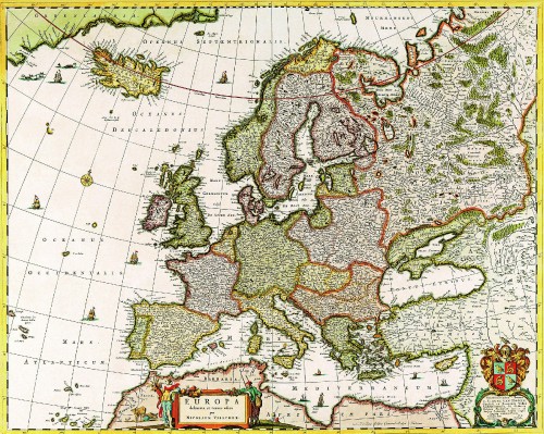 Staré mapy světa HD (034)