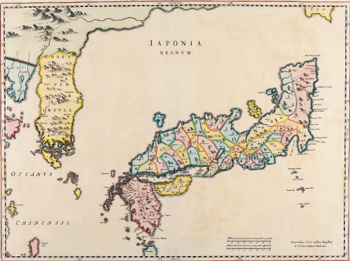 Antique Maps of the WorldMap of JapanJoan Blaeuc 1655