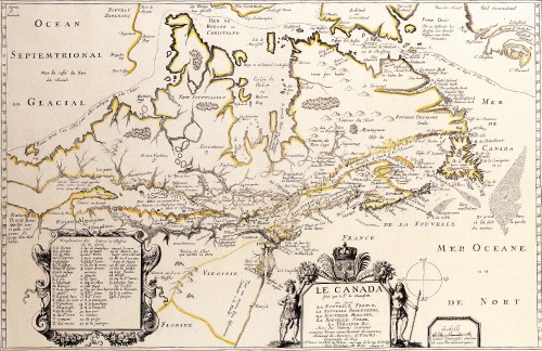 Antique Maps of the WorldMap of CanadaSamuel De Champlainc 1677
