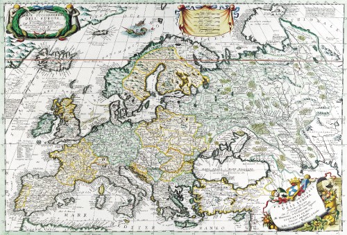 Antique Maps of the WorldMap of EuropeVincenzo Coronellic 1690