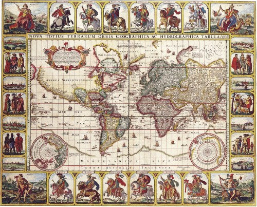 Antique Maps of the WorldMap of the WorldNicolas Visscherc 1652